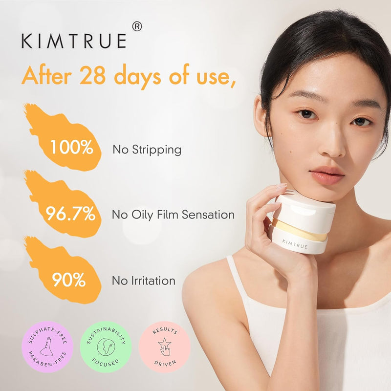 Kimtrue - 3rd-Generation Makeup Meltaway Cleansing Balm, Hydrating Makeup Melting Balm with Plant-Based Ingredients, Makeup Balm Remover for Waterproof Makeup, Makeup Removing Balm 3.38 oz